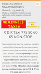 Mobile Screenshot of nejlevnejsitaxivostrave.cz