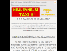 Tablet Screenshot of nejlevnejsitaxivostrave.cz